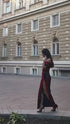 Slit evening dress Long sequin dress for women